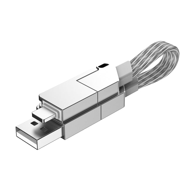 4-in-1 Magnetic 60W Fast Charging Cable | OMO-ASC001 Multi-Function Zinc Alloy Adapter Cable