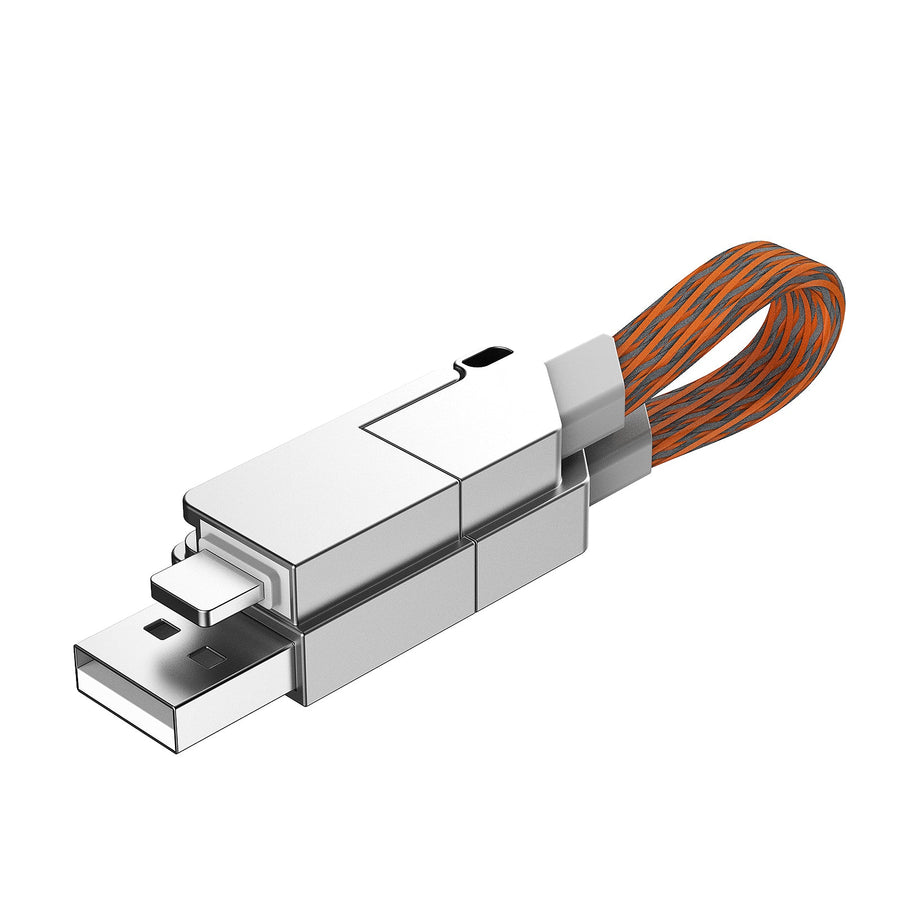 4-in-1 Magnetic 60W Fast Charging Cable | OMO-ASC001 Multi-Function Zinc Alloy Adapter Cable