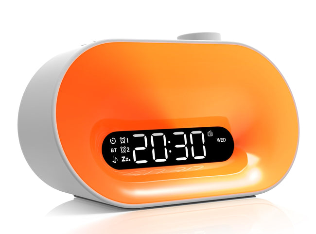 OMODIARY OMO-BL10 Sunrise Wake-Up Light, Smart Alarm Clock Speaker