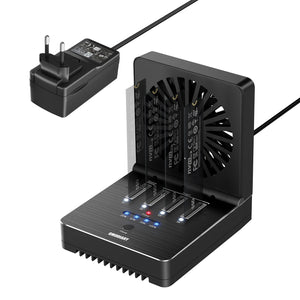 OMODIARY 4 Bay M.2 SSD Docking Station with Offline Clone – External NVMe Dock for Data Backup