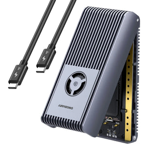 OMODIARY Best USB4 NVMe SSD Enclosure 40Gbps for Mac & Windows – Tool-Free Aluminum Case
