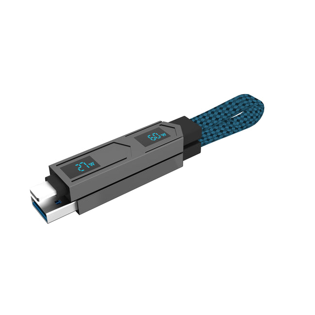 60W 4-IN-1 MAGNETIC CABLE | DUAL-SCREEN POWER DISPLAY | OMO-ASC002