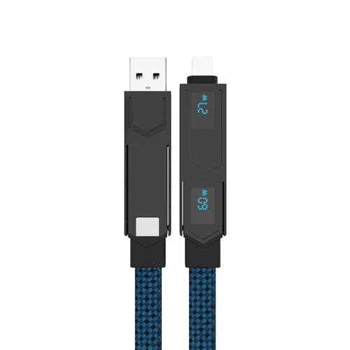 60W 4-IN-1 MAGNETIC CABLE | DUAL-SCREEN POWER DISPLAY | OMO-ASC002