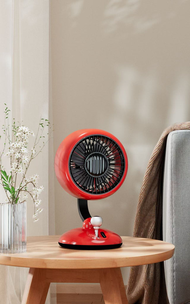 OMODIARY OMO-Little Q3 Portable Mini Oscillating Desk Fan, 3600mAh Rechargeable Brushless Fan, 3-Speed,120° Swing, Quiet 27-42dB Cooling Fan for Home Office Travel