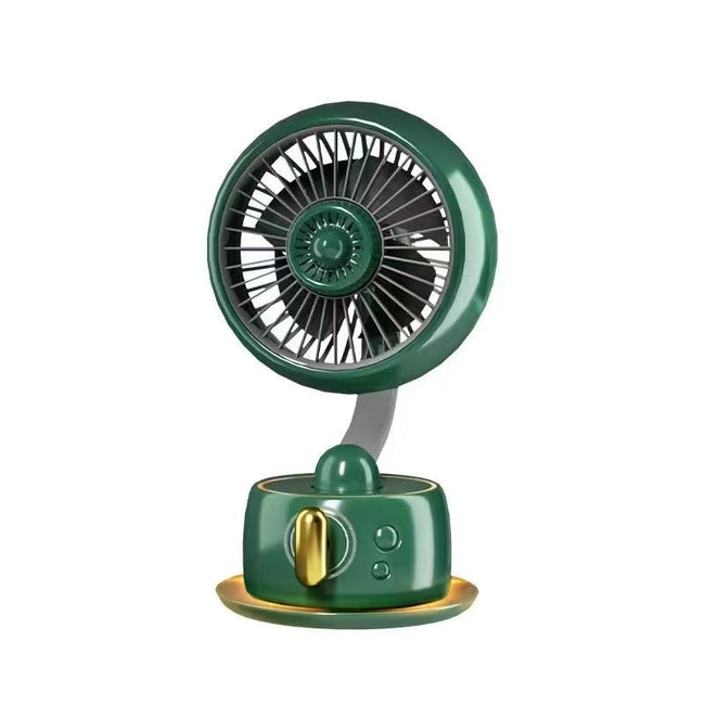 OMODIARY OMO-Little Q6 Portable Aromatherapy Oscillating Desk Fan,3600mAh Rechargeable Brushless Mini Fan,3-Speed 120° Swing,2H Fast Charge Quiet Cooling Fan for Home Office Travel