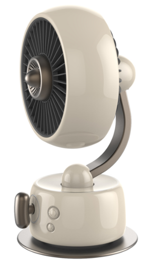 OMODIARY OMO-Little Q6 Portable Aromatherapy Oscillating Desk Fan,3600mAh Rechargeable Brushless Mini Fan,3-Speed 120° Swing,2H Fast Charge Quiet Cooling Fan for Home Office Travel