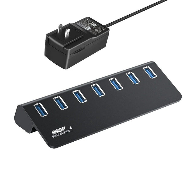 OMODIARY 7 Ports USB3.2 HUB 10Gbps for Keyboard mouse