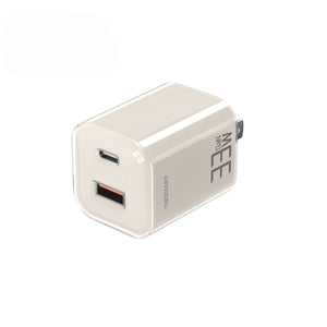 OMODIARY OMO-30W0982A 33W GaN Fast Charger | Dual Port (USB-C PD + USB-A QC) Ultra-Compact Power Adapter with PPS
