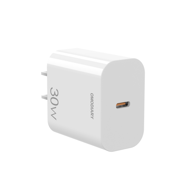 OMODIARY OMO-W30A0973A 30W GaN PD Fast Charger | Pocket-Sized Power Adapter