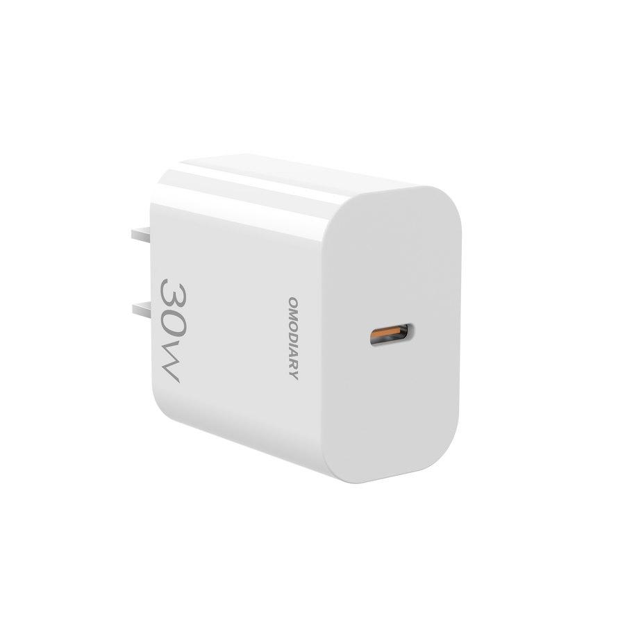 OMODIARY OMO-W30A0973A 30W GaN PD Fast Charger | Pocket-Sized Power Adapter