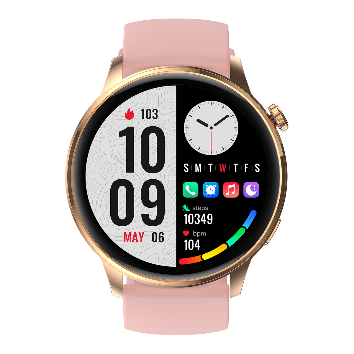 OMO-SHK36 Smartwatch – IP68 Waterproof, Long Standby, Fitness & Call Watch