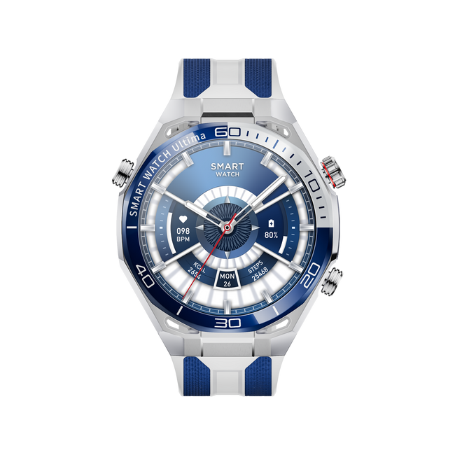 OMO-SSK55Luxury Men Smartwatch | Premium Green Bezel Design, Long Battery & Fitness Tracking