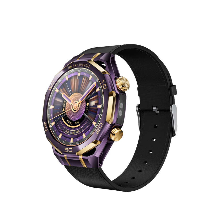 OMO-SK55P Luxury Smart Watch for Men | Crown on the Wrist, Stainless Steel, Long Endurance & Health Monitoring