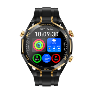 OMO-SK55P Luxury Smart Watch for Men | Crown on the Wrist, Stainless Steel, Long Endurance & Health Monitoring
